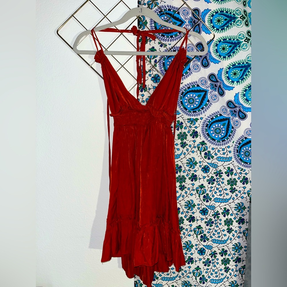 Deep Red Romper